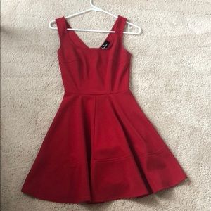 red lulus formal dress “home before daylight”